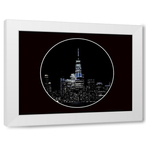 Dark New York 2 White Modern Wood Framed Art Print by Phillip, Jamie