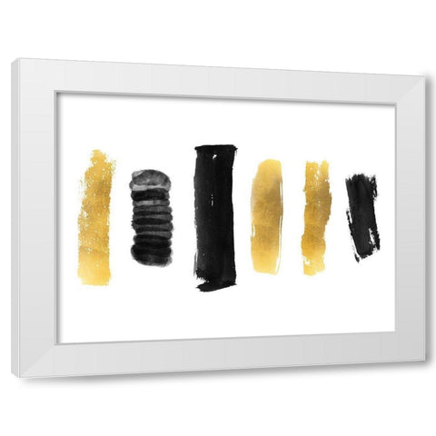 Spoken Brushes 2 White Modern Wood Framed Art Print by Phillip, Jamie