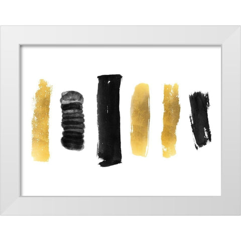 Spoken Brushes 2 White Modern Wood Framed Art Print by Phillip, Jamie