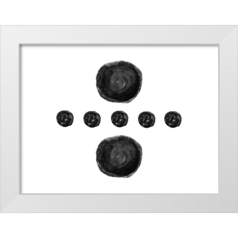 Spoken Brushes 4 White Modern Wood Framed Art Print by Phillip, Jamie