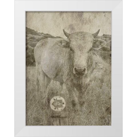 Country Farm White Modern Wood Framed Art Print by Phillip, Jamie