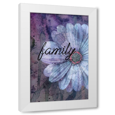 Family White Modern Wood Framed Art Print by Phillip, Jamie