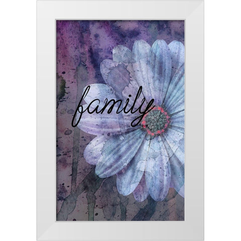 Family White Modern Wood Framed Art Print by Phillip, Jamie