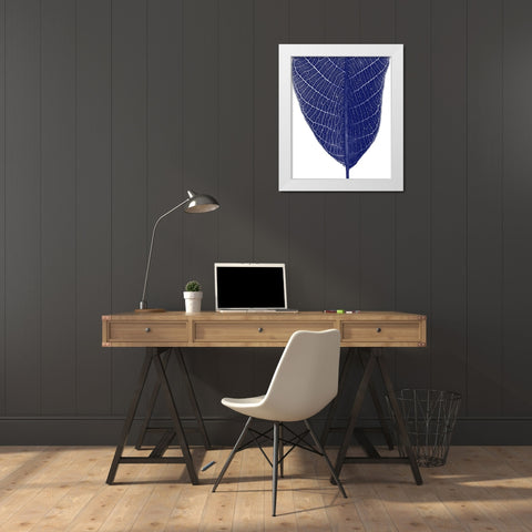 Indigo Half 2 White Modern Wood Framed Art Print by Phillip, Jamie