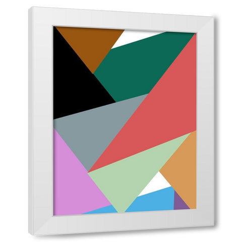 The Right Angle White Modern Wood Framed Art Print by Phillip, Jamie