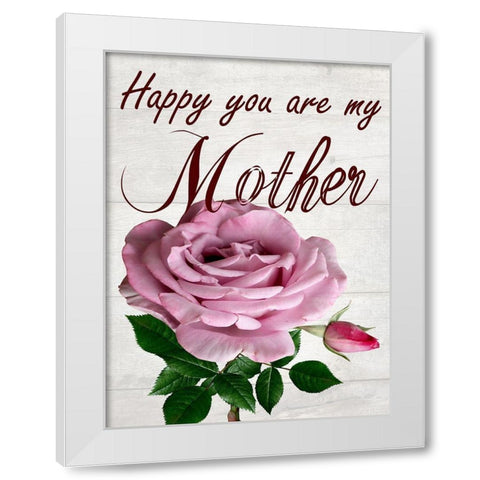 My Mother White Modern Wood Framed Art Print by Phillip, Jamie