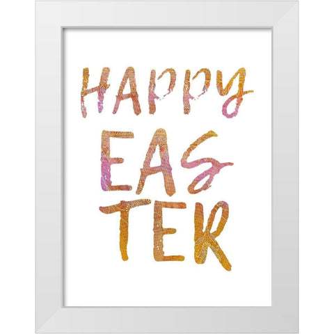 Easter Time White Modern Wood Framed Art Print by Phillip, Jamie