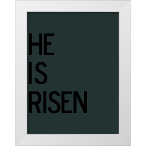 Risen White Modern Wood Framed Art Print by Phillip, Jamie