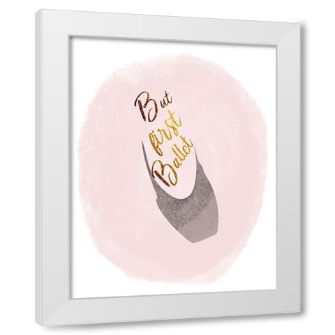 Ballet White Modern Wood Framed Art Print by Phillip, Jamie