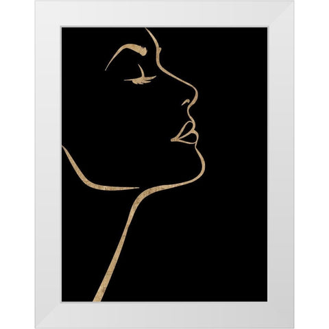 Hey Girl White Modern Wood Framed Art Print by Phillip, Jamie