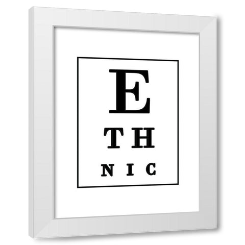 Ethnic BW White Modern Wood Framed Art Print by Phillip, Jamie