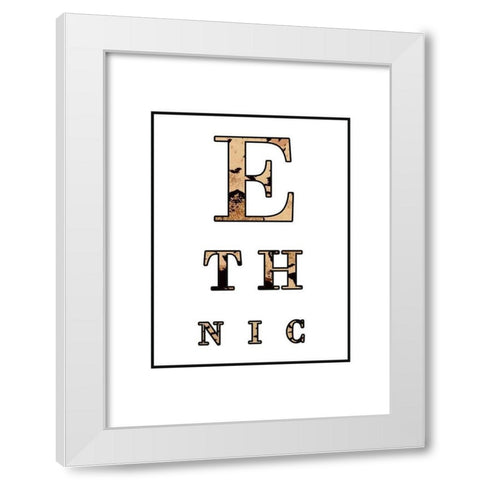 Ethnic White Modern Wood Framed Art Print by Phillip, Jamie