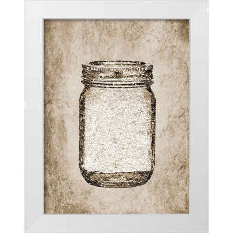 Heart White Modern Wood Framed Art Print by Phillip, Jamie