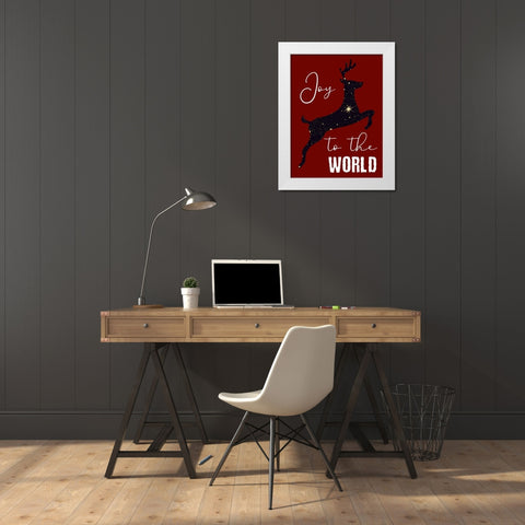 Joy White Modern Wood Framed Art Print by Phillip, Jamie