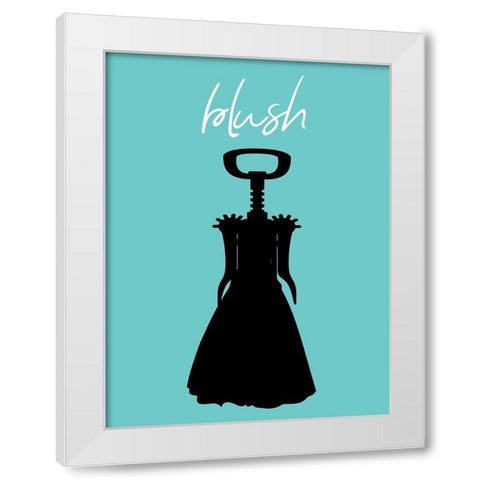 Blush White Modern Wood Framed Art Print by Phillip, Jamie