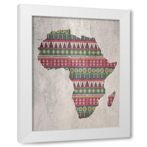 Africa White Modern Wood Framed Art Print by Phillip, Jamie