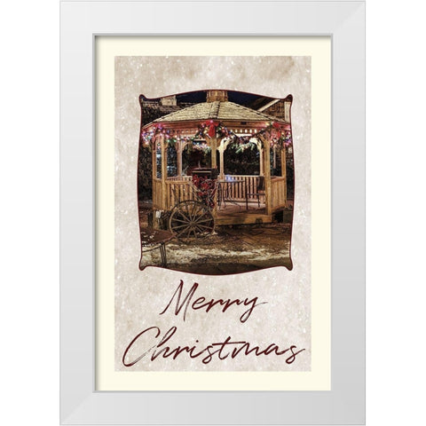 Holidays White Modern Wood Framed Art Print by Phillip, Jamie
