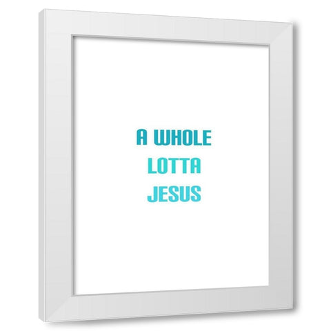 Bright Jesus White Modern Wood Framed Art Print by Phillip, Jamie