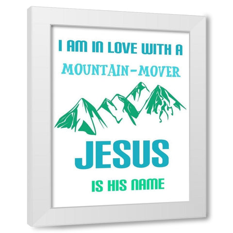 In Love White Modern Wood Framed Art Print by Phillip, Jamie