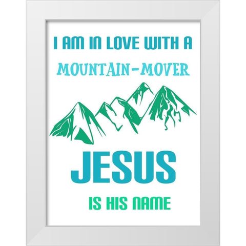 In Love White Modern Wood Framed Art Print by Phillip, Jamie