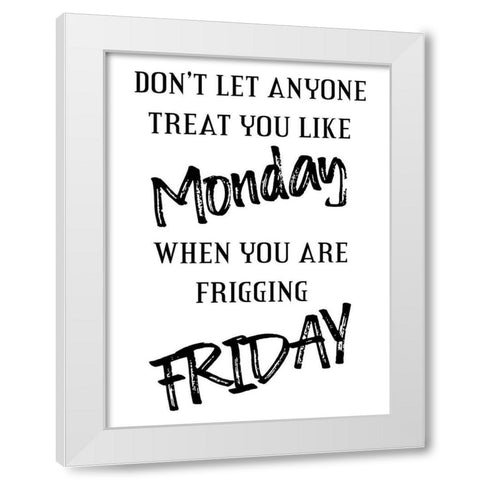 Office Days White Modern Wood Framed Art Print by Phillip, Jamie