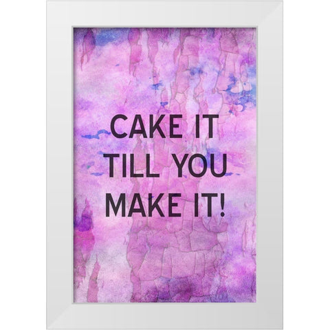 Cake It White Modern Wood Framed Art Print by Phillip, Jamie