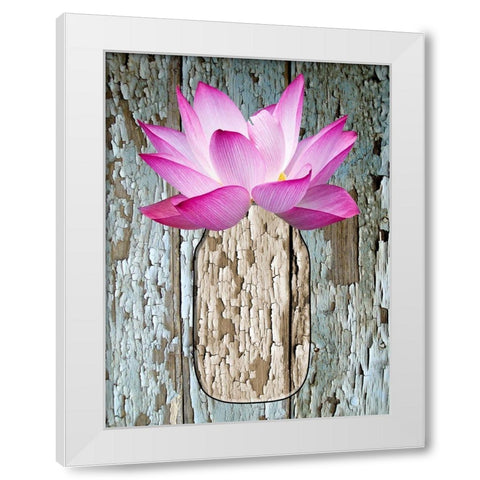 Potted Plant White Modern Wood Framed Art Print by Phillip, Jamie