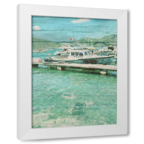 Yatch White Modern Wood Framed Art Print by Phillip, Jamie
