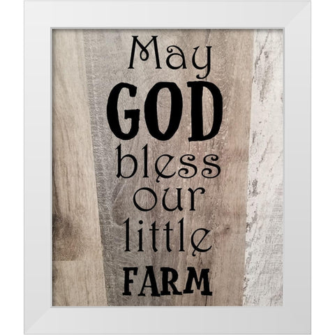 Farmimg 1 White Modern Wood Framed Art Print by Phillip, Jamie