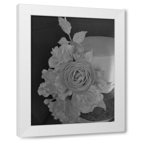 Flower White Modern Wood Framed Art Print by Phillip, Jamie