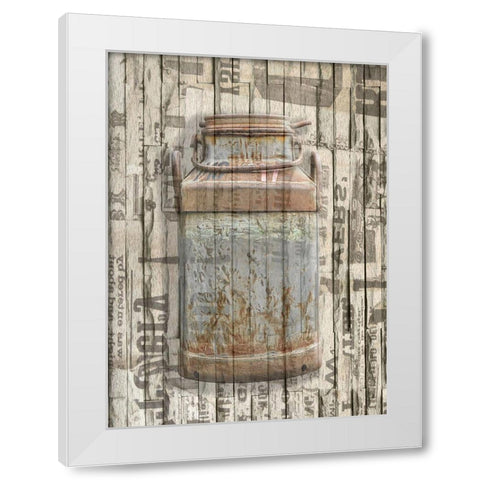 Farm and Garden White Modern Wood Framed Art Print by Phillip, Jamie