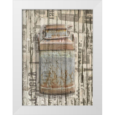 Farm and Garden White Modern Wood Framed Art Print by Phillip, Jamie
