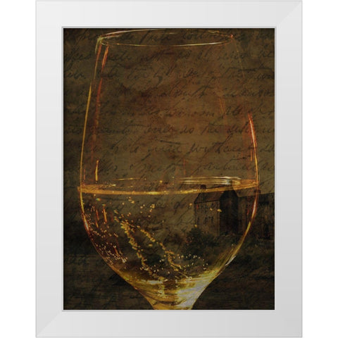 Fine Wine White Modern Wood Framed Art Print by Phillip, Jamie