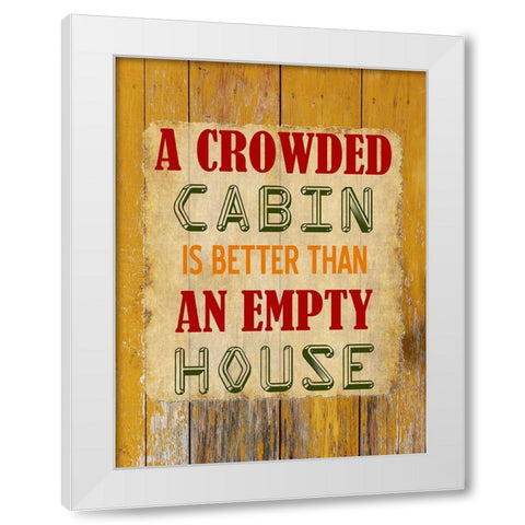 Cabin White Modern Wood Framed Art Print by Phillip, Jamie