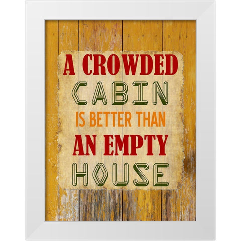 Cabin White Modern Wood Framed Art Print by Phillip, Jamie