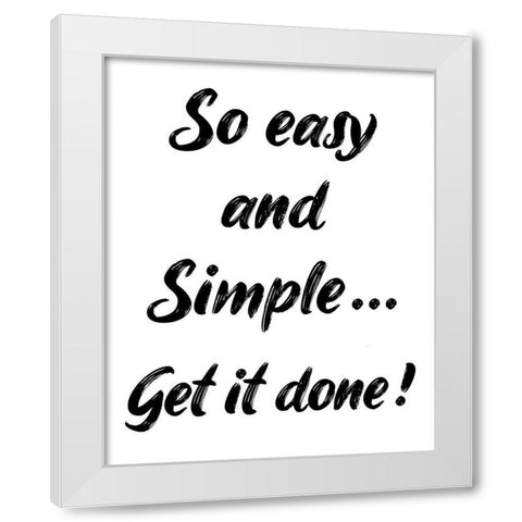 Simple White Modern Wood Framed Art Print by Phillip, Jamie