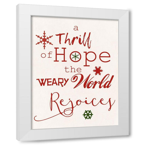 Hope White Modern Wood Framed Art Print by Phillip, Jamie