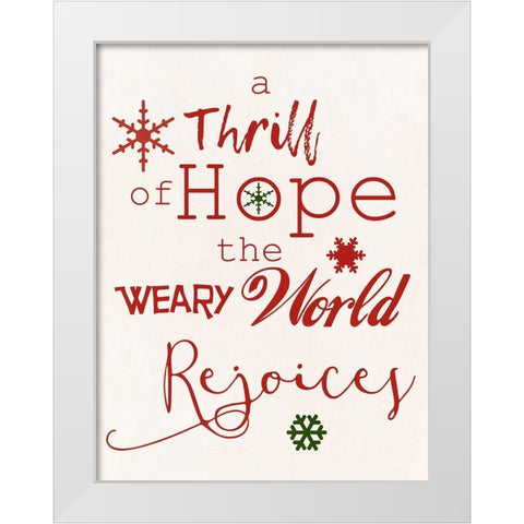 Hope White Modern Wood Framed Art Print by Phillip, Jamie