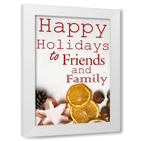 Holidays White Modern Wood Framed Art Print by Phillip, Jamie