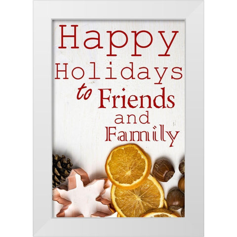 Holidays White Modern Wood Framed Art Print by Phillip, Jamie