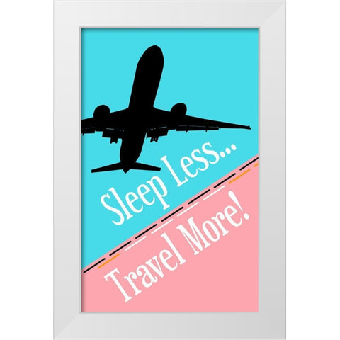 Adventure White Modern Wood Framed Art Print by Phillip, Jamie