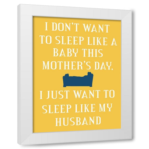 Mother 9 White Modern Wood Framed Art Print by Phillip, Jamie