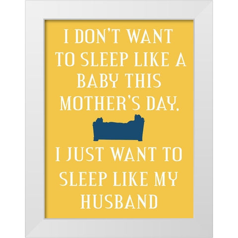 Mother 9 White Modern Wood Framed Art Print by Phillip, Jamie