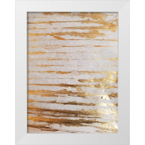 Golden Creation 2 White Modern Wood Framed Art Print by Phillip, Jamie