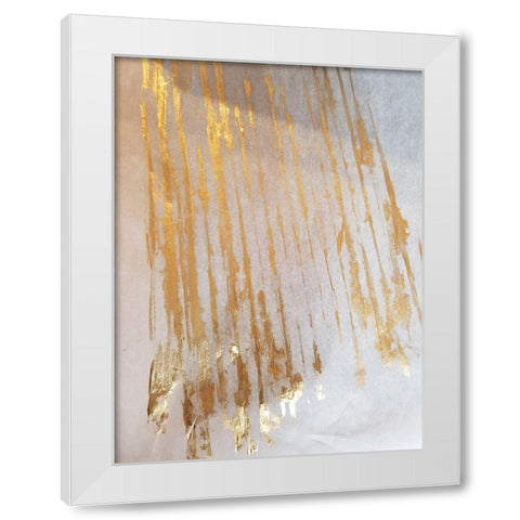 Golden Creation 3 White Modern Wood Framed Art Print by Phillip, Jamie