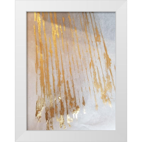Golden Creation 3 White Modern Wood Framed Art Print by Phillip, Jamie