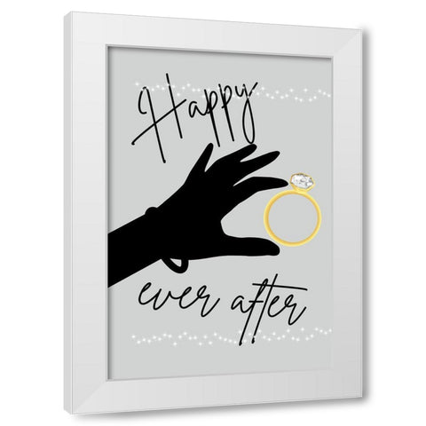 Crazy Love 3 White Modern Wood Framed Art Print by Phillip, Jamie