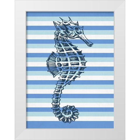 Seahorse 1 White Modern Wood Framed Art Print by Phillip, Jamie
