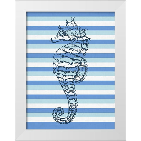 Seahorse 2 White Modern Wood Framed Art Print by Phillip, Jamie
