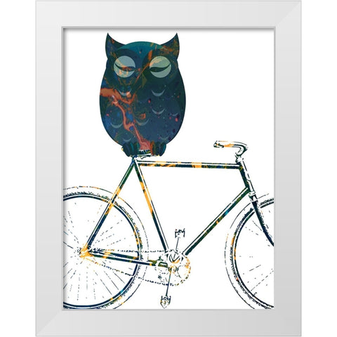 Bicycle Travel 1 White Modern Wood Framed Art Print by Phillip, Jamie